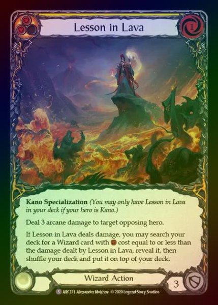 画像1: 【RF】[Wizard] Lesson in Lava [UL-ARC121-S] Rainbow Foil (1)