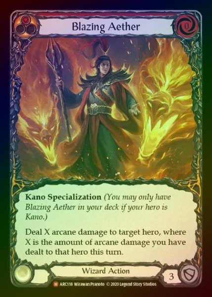 画像1: 【RF】[Wizard] Blazing Aether [UL-ARC118-M] Rainbow Foil (1)