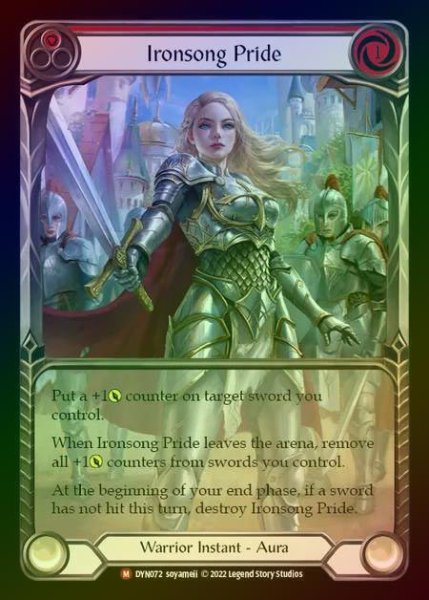画像1: 【RF】[Warrior] Ironsong Pride(Extended Art) [DYN072-M] Rainbow Foil (1)