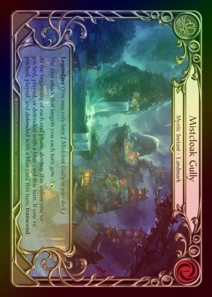 画像1: 【RF】【EN】 [Mystic] 霧覆いの窪地/Mistcloak Gully [MST000-F] (1)