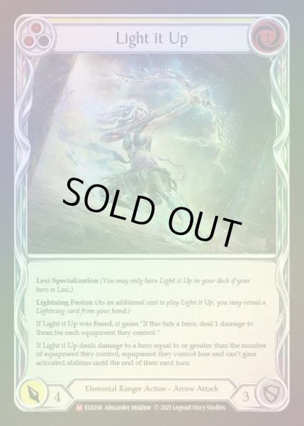 画像1: 【RF】[Elemental Ranger] Light it Up [1st-ELE036-M] Rainbow Foil (1)