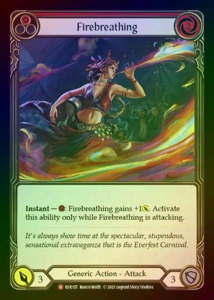 画像1: 【RF】[Generic] Firebreathing [EVR157-M] Rainbow Foil (1)