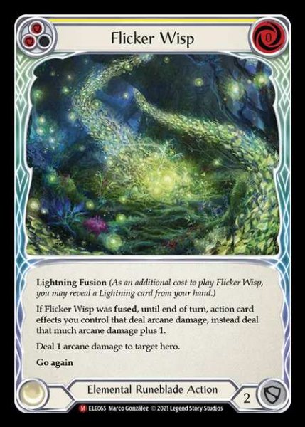 画像1: [Elemental Runeblade] Flicker Wisp [1st-ELE065-M] (1)