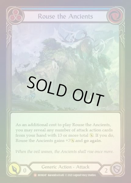 画像1: 【RF】[Generic] Rouse the Ancients [1st-MON_247-M] Rainbow Foil (1)