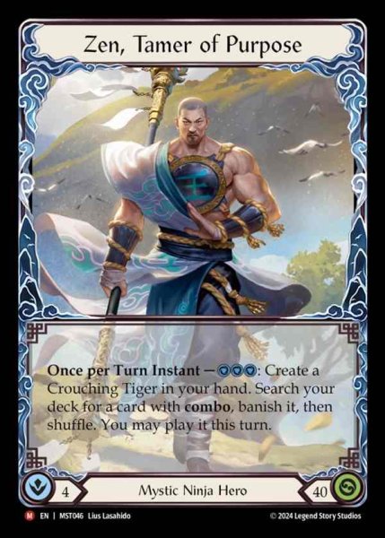 画像1: 【EN】 [Mystic Ninja] 目的を手懐ける者、ゼン/Zen, Tamer of Purpose [MST046-M] (1)