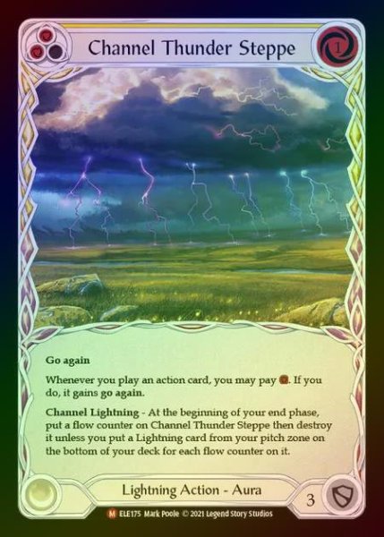 画像1: 【RF】[Lightning] Channel Thunder Steppe [1st-ELE175-M] Rainbow Foil (1)