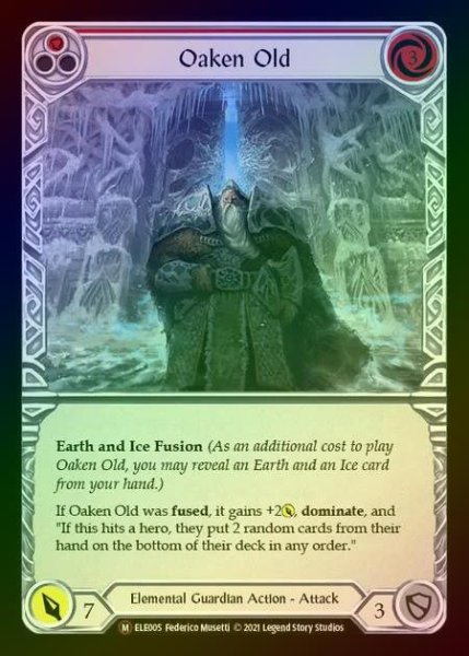 画像1: 【RF】[Elemental Guardian] Oaken Old [UL-ELE005-M] Rainbow Foil (1)