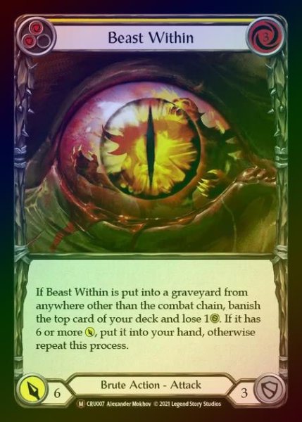 画像1: 【RF】[Brute] Beast Within [UL-CRU007-M] Rainbow Foil (1)