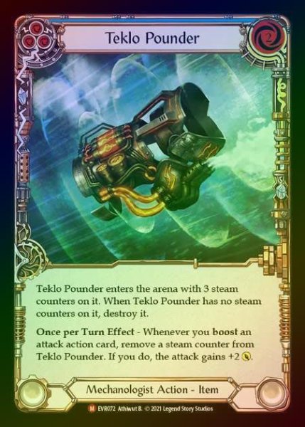 画像1: 【RF】[Mechanologist] Teklo Pounder [EVR072-M] Rainbow Foil (1)