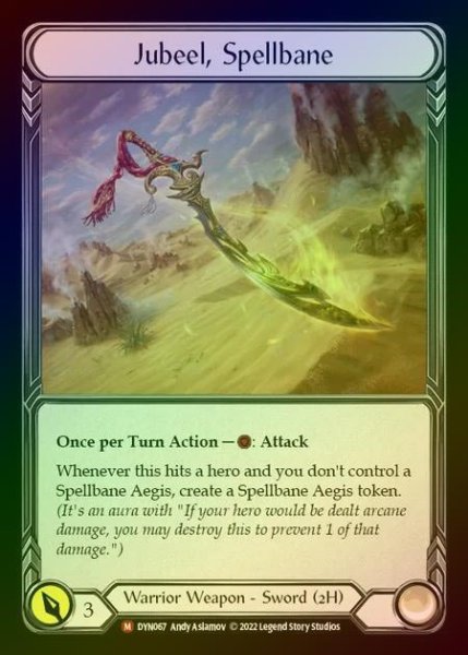 画像1: 【RF】[Warrior] Jubeel, Spellbane [DYN067-M] Rainbow Foil (1)
