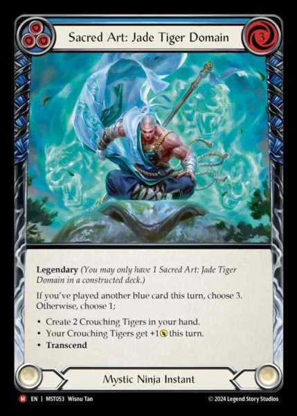 画像1: 【EN】 [Mystic Ninja] 聖なる技：翡翠の虎の地/Sacred Art: Jade Tiger Domain [MST053-M] (1)