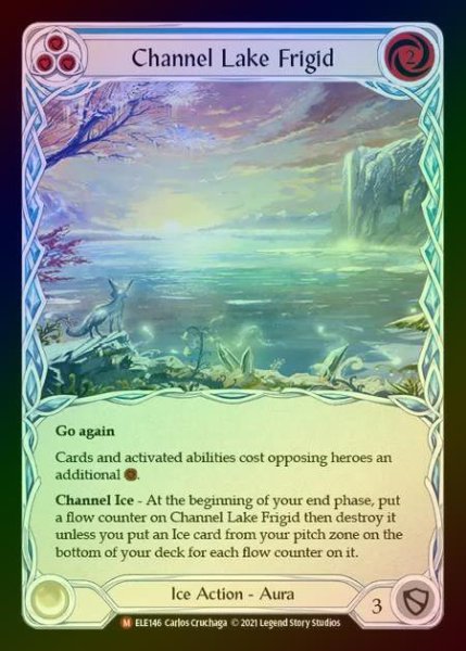 画像1: 【RF】[Ice] Channel Lake Frigid (Alternate Art) [1st-ELE146-M] Rainbow Foil (1)