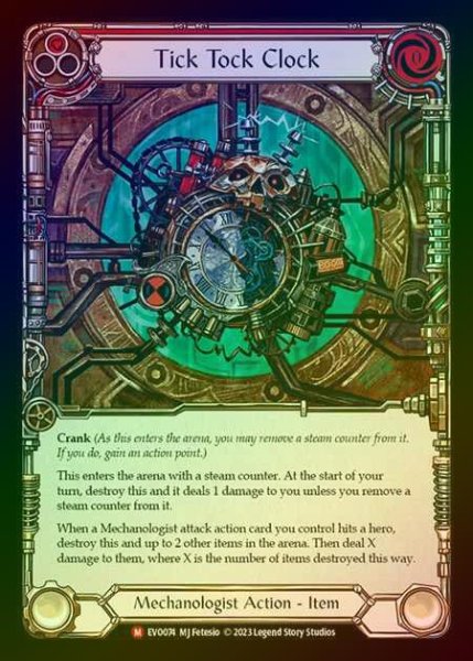 画像1: 【RF】[Mechanologist] Tick Tock Clock [EVO074-M] Rainbow Foil (1)