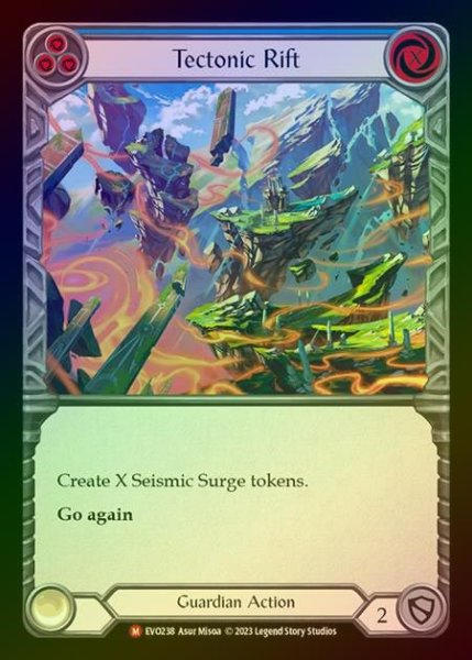 画像1: 【RF】[Guardian] Tectonic Rift [EVO238-M] Rainbow Foil (1)