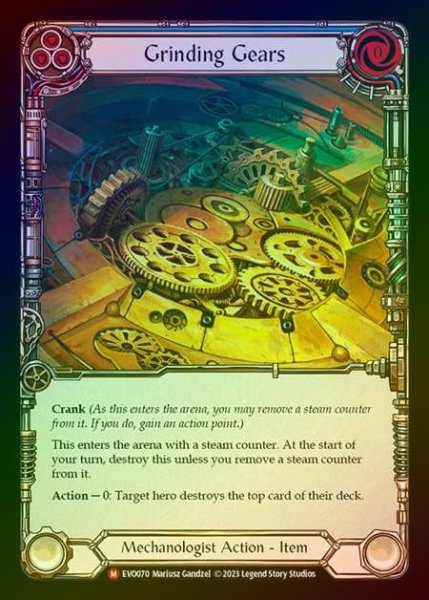 画像1: 【RF】[Mechanologist] Grinding Gears [EVO070-M] Rainbow Foil (1)