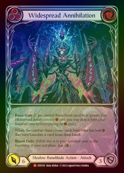 画像1: 【RF】[Shadow Runeblade] Widespread Annihilation (Extended Art) [DTD137-M] Rainbow Foil (1)