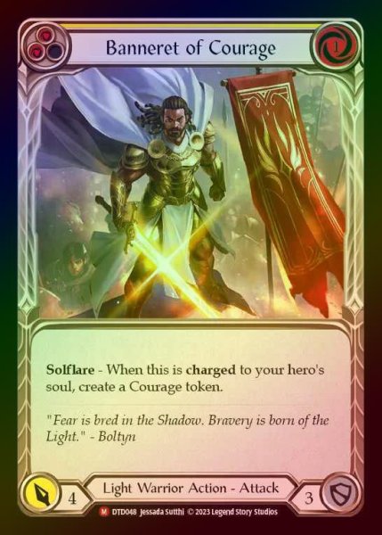 画像1: 【RF】[Light Warrior] Banneret of Courage [DTD048-M] Rainbow Foil (1)