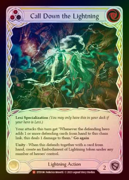 画像1: 【RF】[Lightning] Call Down the Lightning [DTD198-M] Rainbow Foil (1)