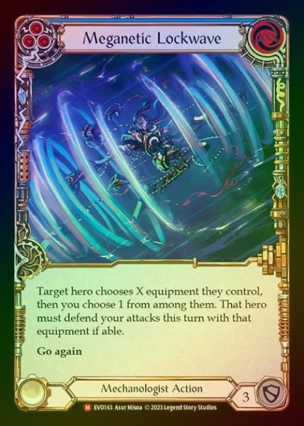 画像1: 【RF】[Mechanologist] Meganetic Lockwave [EVO143-M] Rainbow Foil (1)