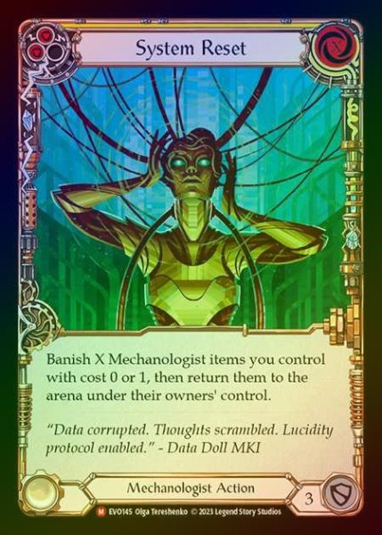 画像1: 【RF】[Mechanologist] System Reset [EVO145-M] Rainbow Foil (1)