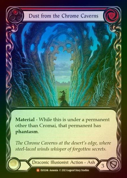 画像1: 【RF】[Draconic Illusionist] Dust from the Chrome Caverns [EVO246-M] Rainbow Foil (1)
