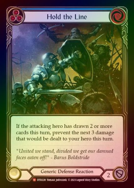 画像1: 【RF】[Generic] Hold the Line [DTD228-M] Rainbow Foil (1)