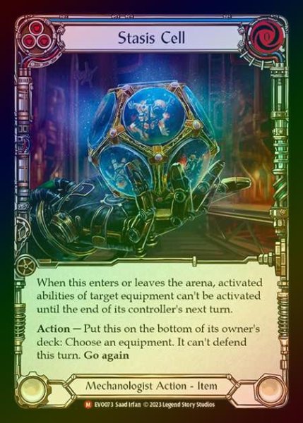 画像1: 【RF】[Mechanologist] Stasis Cell [EVO073-M] Rainbow Foil (1)