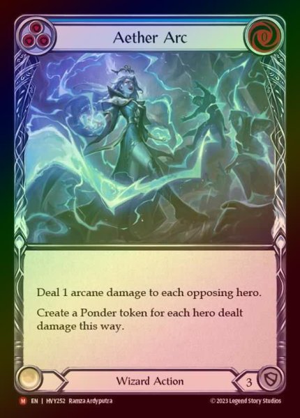 画像1: 【EN】【RF】[Wizard] 孤光のエーテル/Aether Arc [HVY252-M] Rainbow Foil (1)