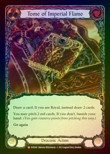 画像1: 【RF】[Draconic] Tome of Imperial Flame [EVO245-M] Rainbow Foil (1)