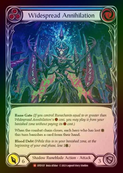 画像1: 【RF】[Shadow Runeblade] Widespread Annihilation [DTD137-M] Rainbow Foil (1)