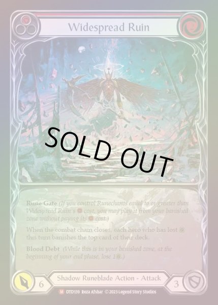 画像1: 【RF】[Shadow Runeblade] Widespread Ruin (Extended Art) [DTD139-M] Rainbow Foil (1)