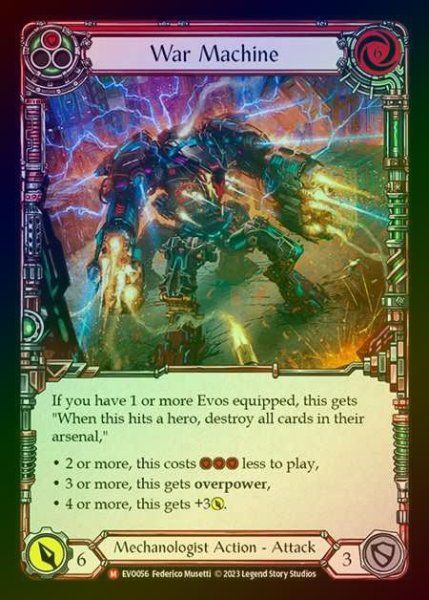 画像1: 【RF】[Mechanologist] War Machine [EVO056-M] Rainbow Foil (1)