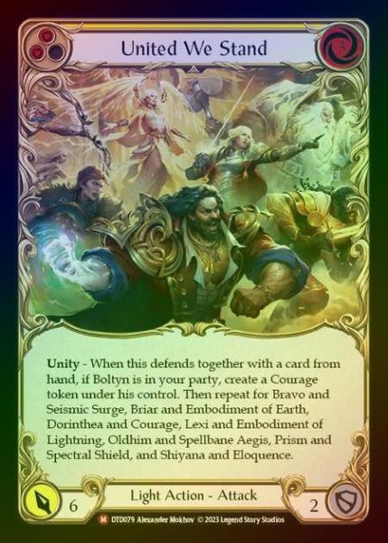 画像1: 【RF】[Light] United We Stand [DTD079-M] Rainbow Foil (1)