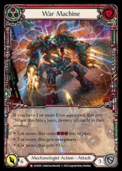 画像1: 【RF】[Mechanologist] War Machine (Extended Art) [EVO056-M] Rainbow Foil (1)