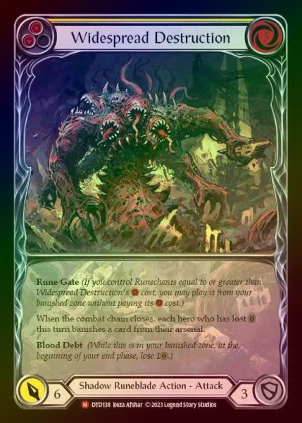 画像1: 【RF】[Shadow Runeblade] Widespread Destruction (Extended Art) [DTD138-M] Rainbow Foil (1)