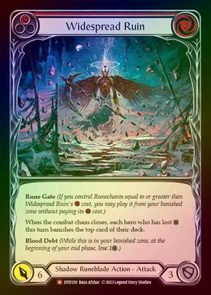 画像1: 【RF】[Shadow Runeblade] Widespread Ruin [DTD139-M] Rainbow Foil (1)