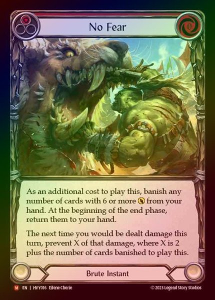 画像1: 【EN】【RF】[Brute] 蛮勇/No Fear [HVY016-M] Rainbow Foil (1)