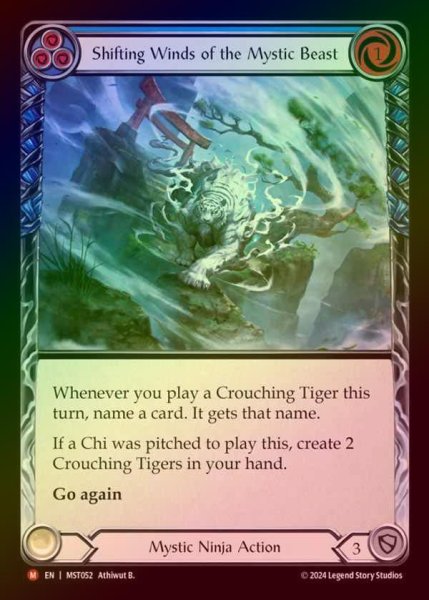 画像1: 【RF】【EN】 [Mystic Ninja] 神秘の獣の風変え/Shifting Winds of the Mystic Beast [MST052-M] (1)