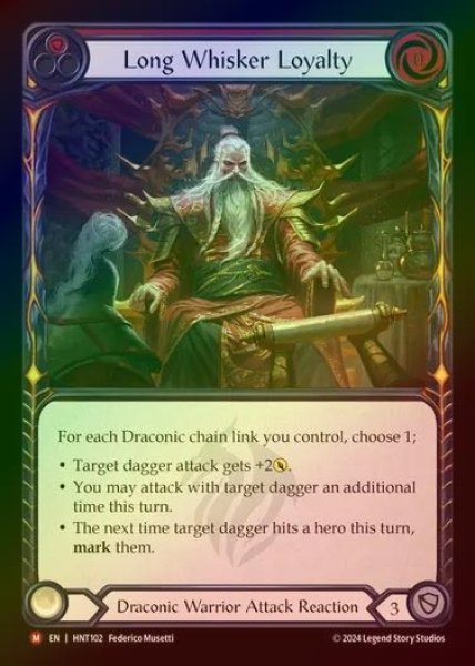 画像1: 【RF】【EN】[Draconic Warrior] 永年の忠誠/Long Whisker Loyalty [HNT102-M] (1)