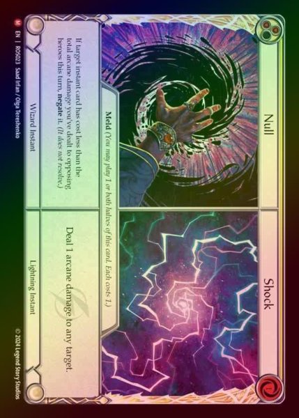 画像1: 【RF】【EN】[Wizard/Lightning] 虚空+ショック/Null+Shock [ROS023-M] (1)