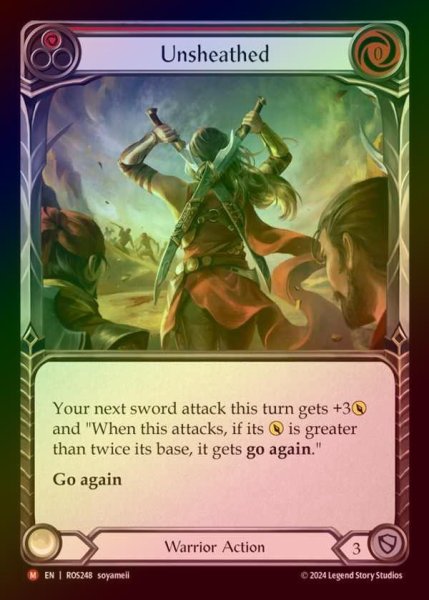 画像1: 【RF】【EN】[Warrior] 刀身の解放/Unsheathed [ROS248-M] (1)