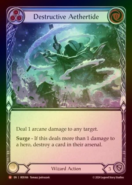 画像1: 【RF】【EN】[Wizard] 破滅のエーテル波/Destructive Aethertide [ROS166-M] (1)