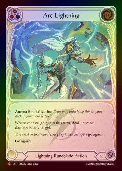 画像1: 【RF】【EN】[Lightning Runeblade] 孤光の稲妻/Arc Lightning [ROS010-M] (1)
