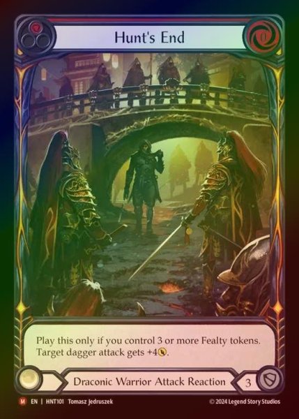 画像1: 【RF】【EN】[Draconic Warrior] 狩りの終焉/Hunt's End (Extended Art) [HNT101-M] (1)