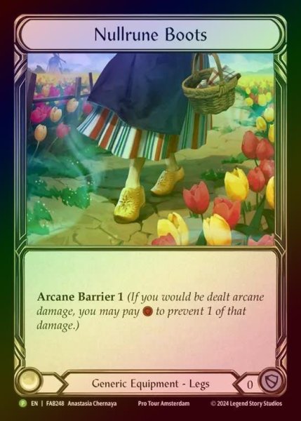 画像1: 【RF】[Generic] Nullrune Boots [FAB248] (Promo) Rainbow Foil (1)