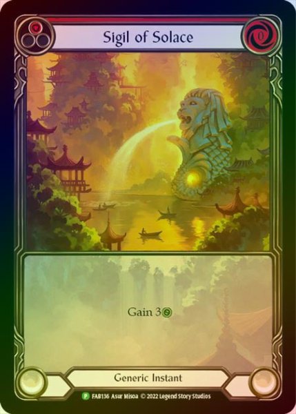 画像1: 【RF】[Generic] Sigil of Solace [FAB136] (Promo) Rainbow Foil (1)