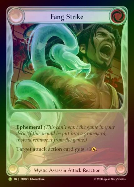画像1: 【CF】[Mystic Assassin] Fang Strike (Extended Art) [FAB243] (Promo) Cold Foil (1)