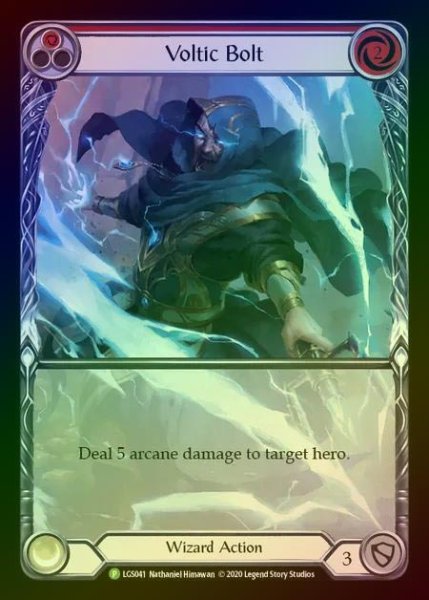 画像1: 【RF】[Wizard] Voltic Bolt (red) [LGS041] (Promo) Rainbow Foil (1)