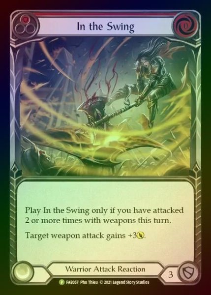 画像1: 【RF】[Warrior] In the Swing [FAB057] (Promo) Rainbow Foil (1)