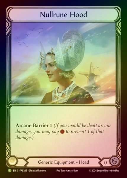 画像1: 【RF】[Generic] Nullrune Hood [FAB245] (Promo) Rainbow Foil (1)